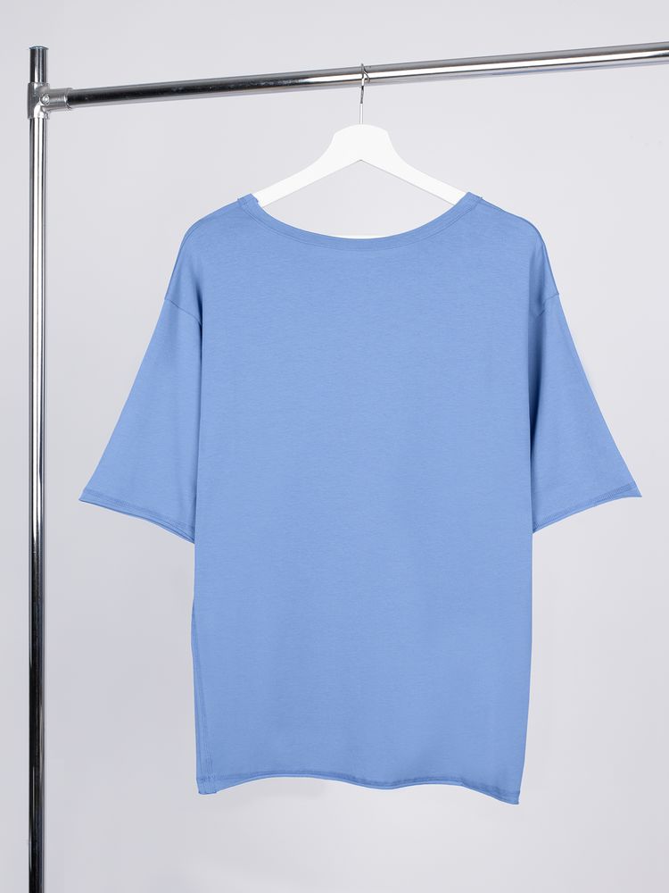 Футболка оверсайз унисекс Vozduh, синяя / Миниатюра WWW (1000)