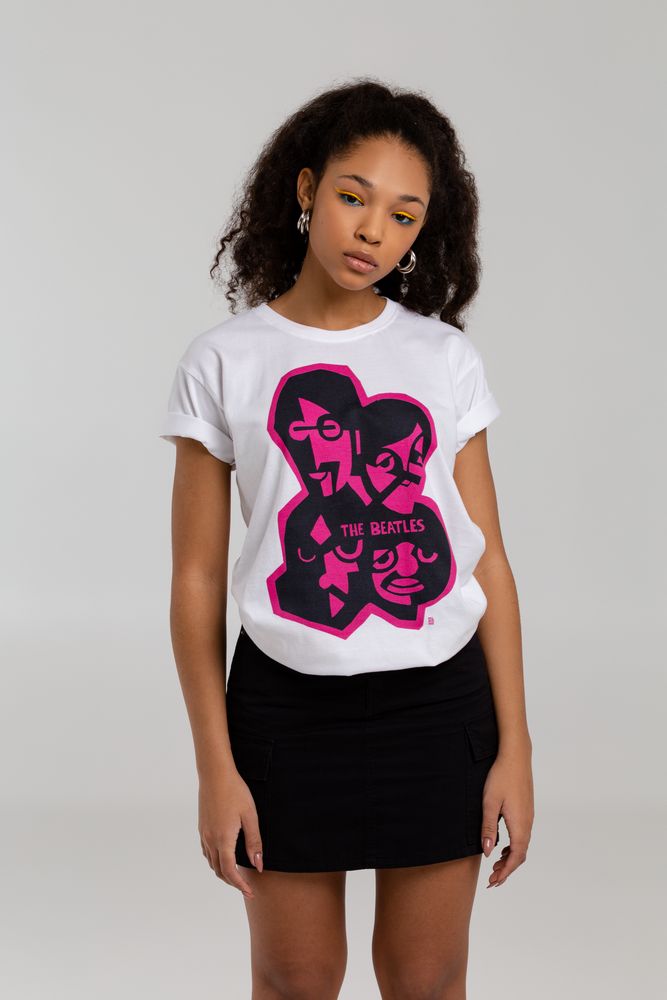 Футболка «Меламед. The Beatles», белая / Миниатюра WWW (1000)