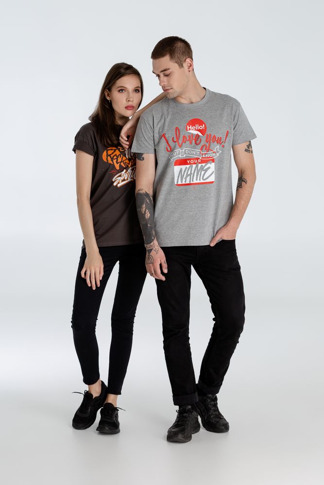 Футболка Show Me Your Rock'n'roll Spirit, темно-серая / Миниатюра WWW (1000)