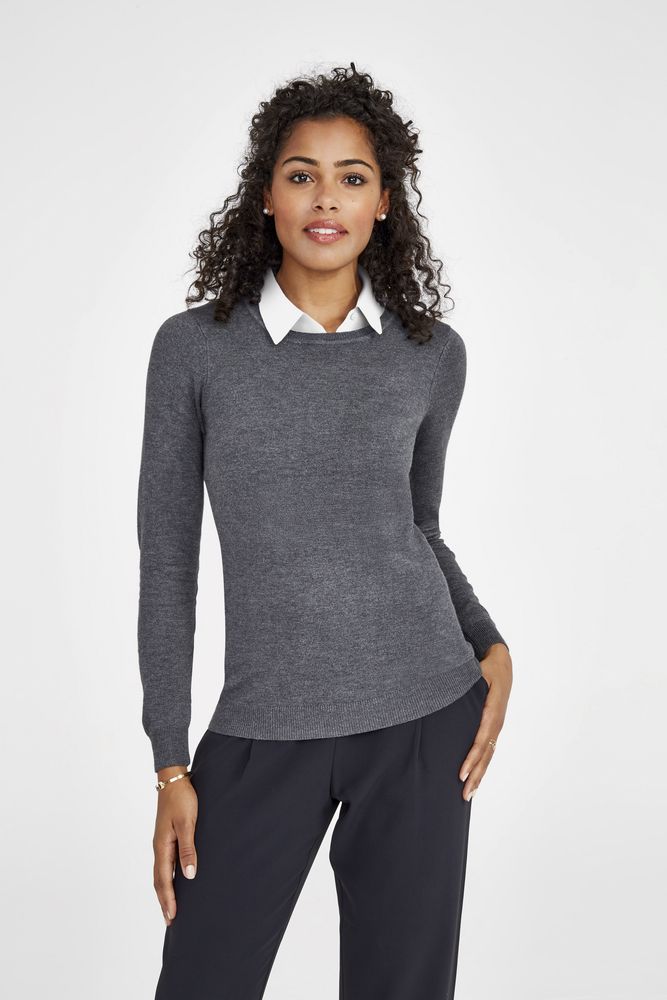 Джемпер женский Ginger Women, черный меланж / Миниатюра WWW (1000)