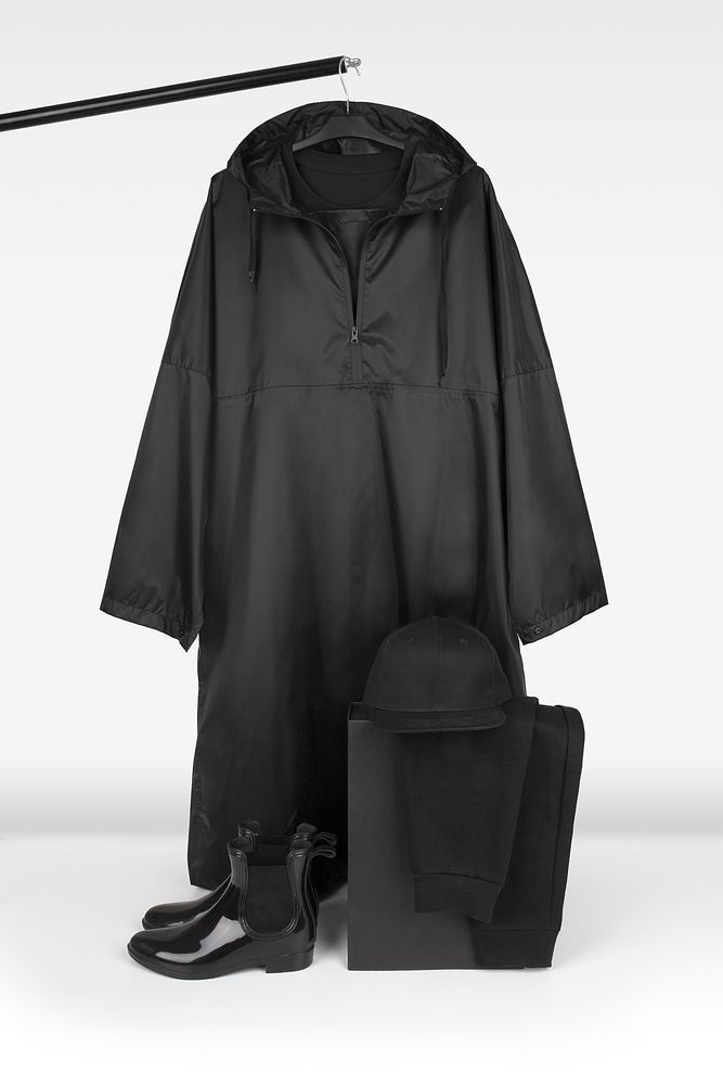 Дождевик-анорак R1, черный / Миниатюра WWW (1000)