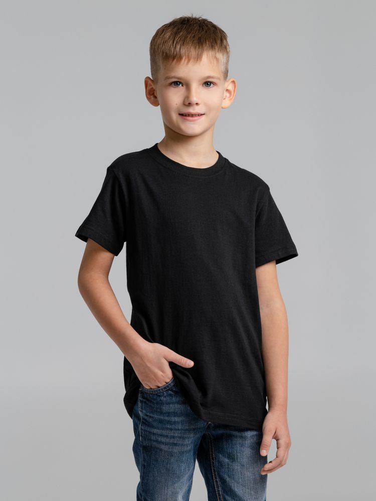 Футболка детская T-bolka Fit Kids, черная / Миниатюра WWW (1000)