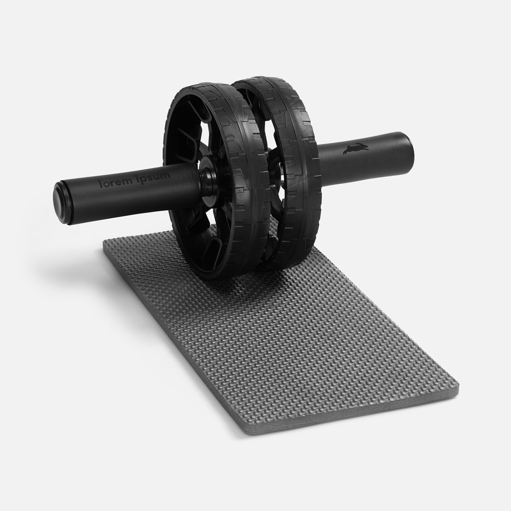 Ролик для пресса с ковриком Presswork, черный / Миниатюра нанесения (1000)