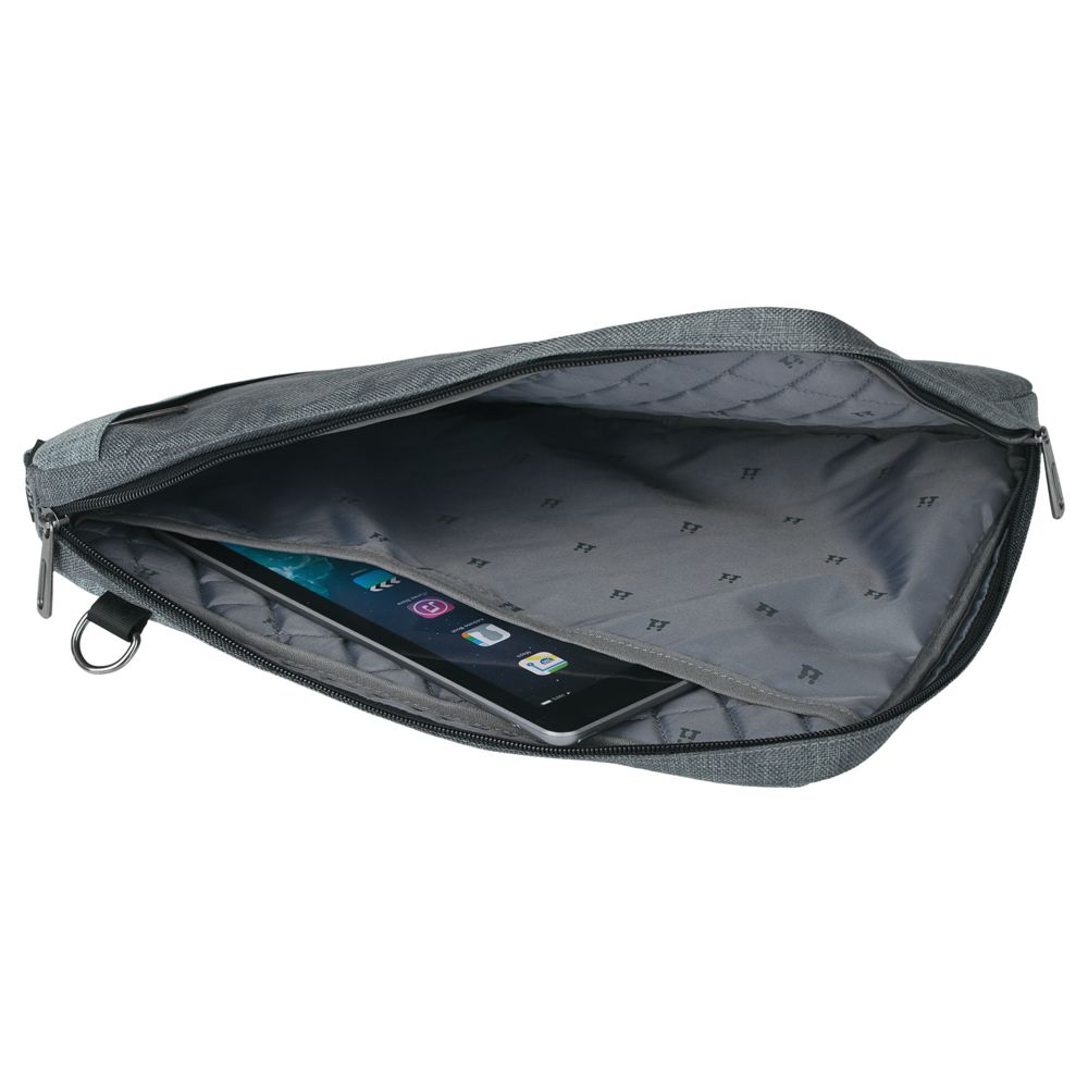 Конференц-сумка 2 в 1 twoFold, темно-серая / Миниатюра WWW (1000)