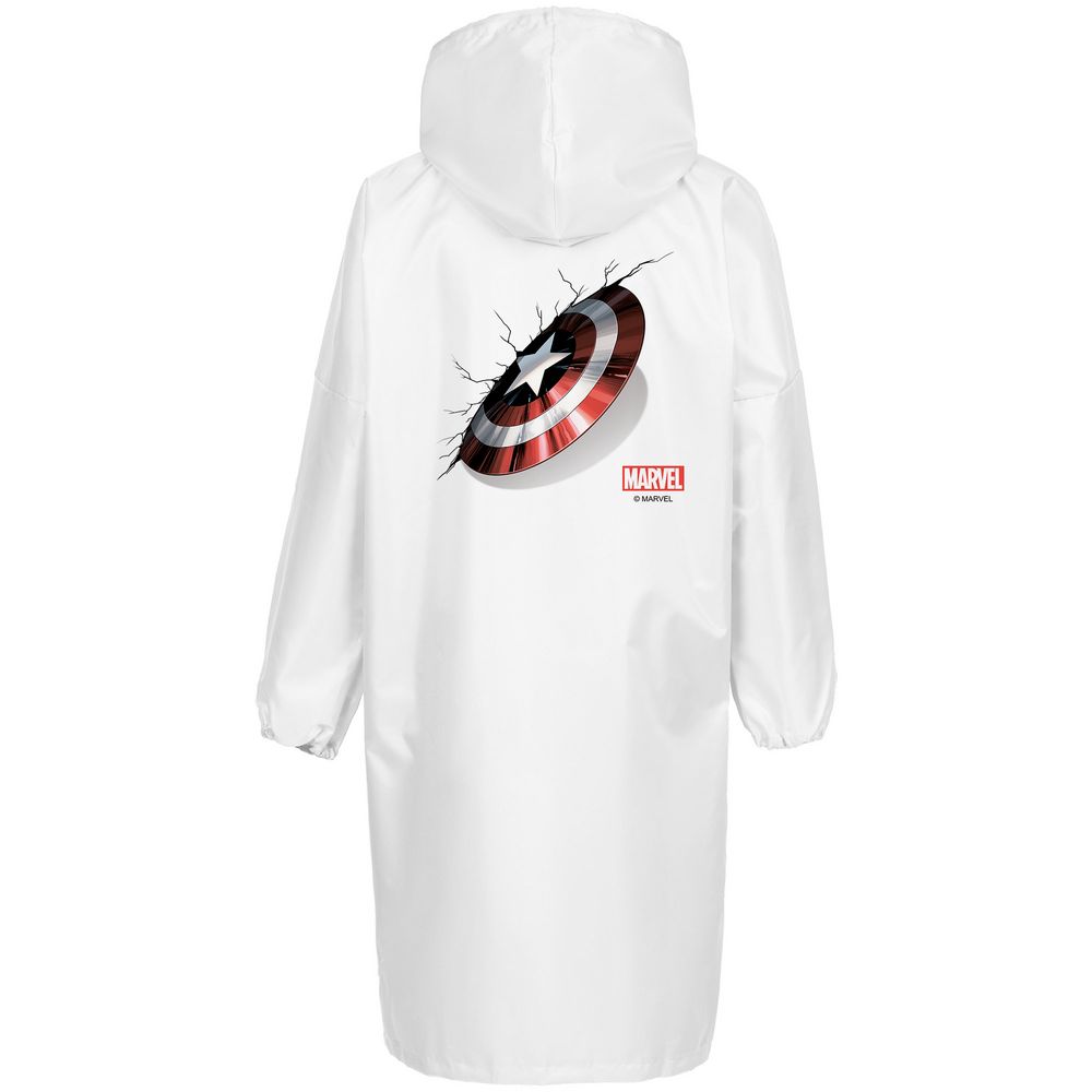 Дождевик «Щит Капитана Америки», белый / Миниатюра WWW (1000)