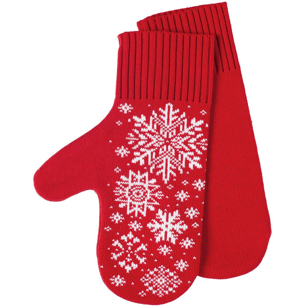 Варежки Snow Fairy, красные / Миниатюра WWW (1000)