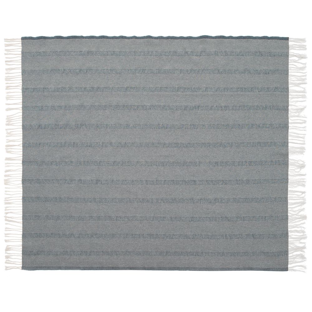 Плед «Сенеж», бело-синий / Миниатюра WWW (1000)