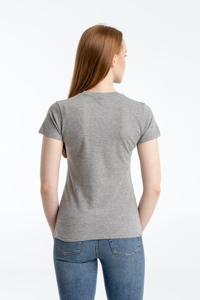 Футболка женская «Ты у меня вот здесь», серый меланж / Миниатюра WWW (1000)