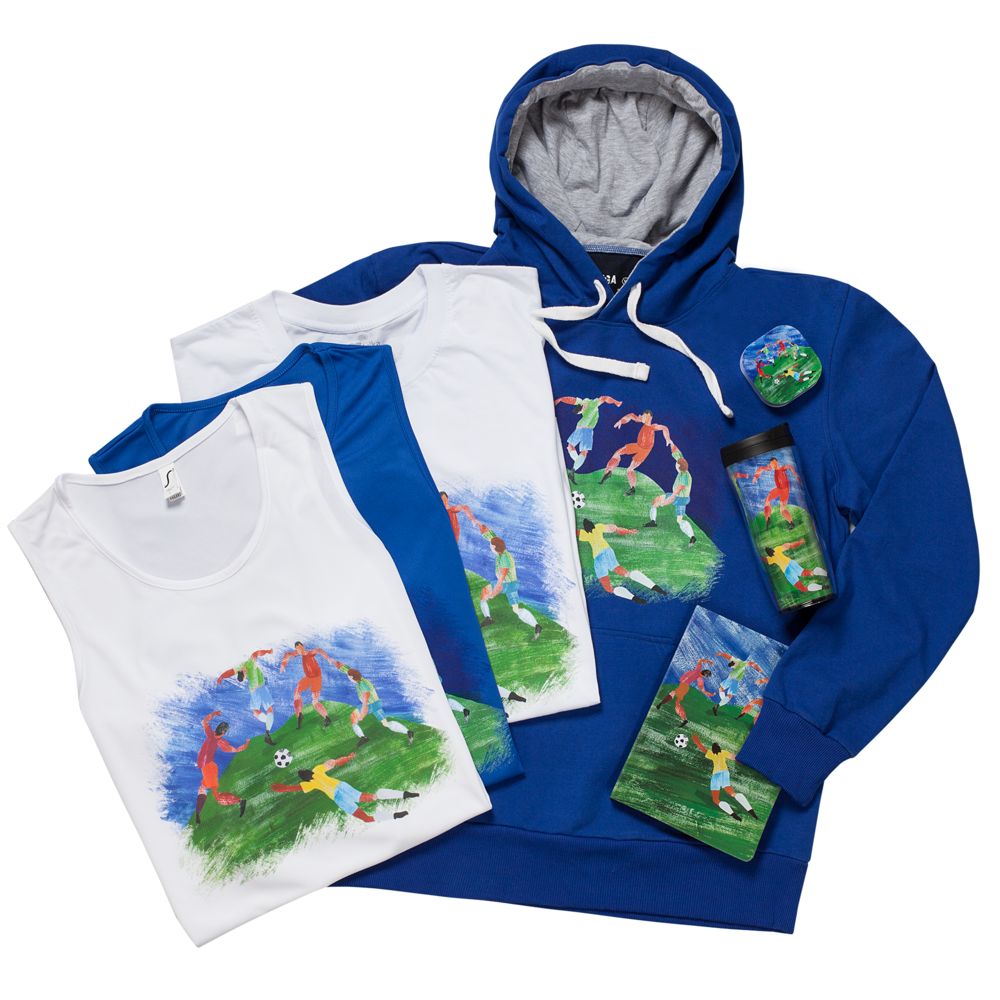 Футболка мужская «Футбол via Матисс» 160, белая / Миниатюра WWW (1000)