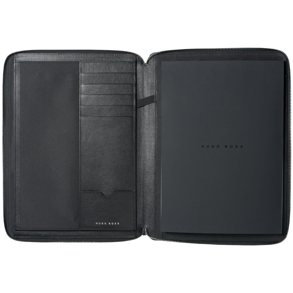 Папка на молнии c блокнотом А4 Tradition, черная / Миниатюра WWW (1000)