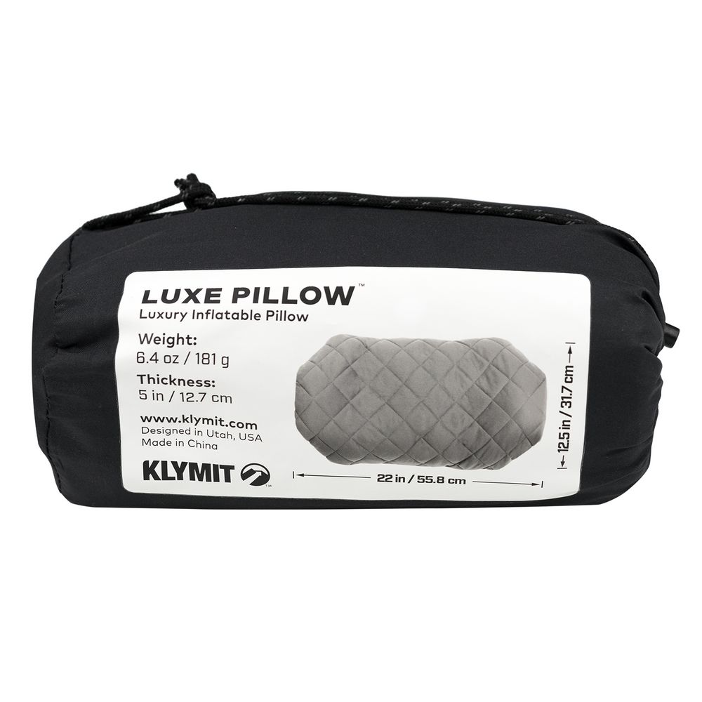 Надувная подушка Pillow Luxe, серая / Миниатюра WWW (1000)