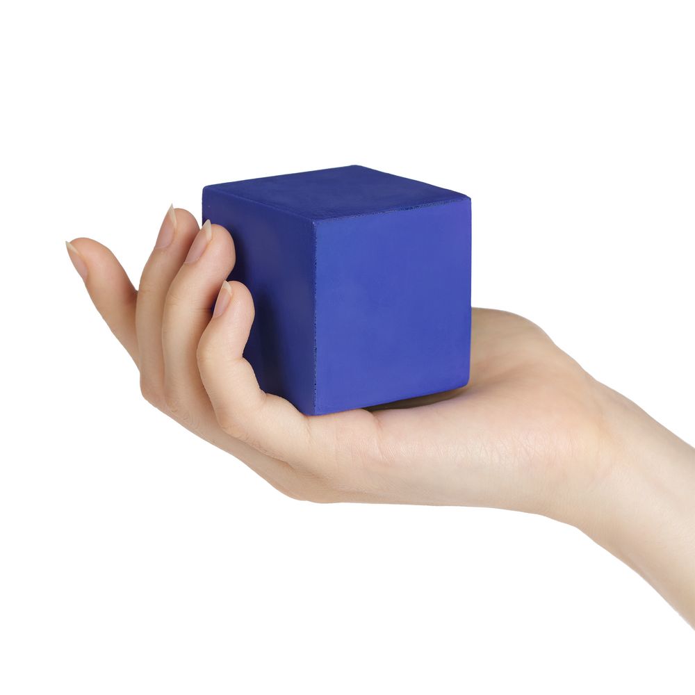 Антистресс «Кубик», синий / Миниатюра WWW (1000)