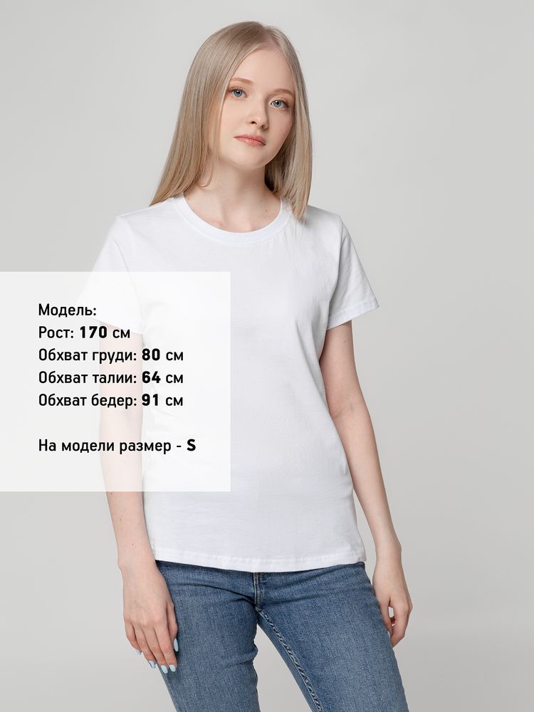 Футболка женская T-bolka Lady, белая (белоснежная) / Миниатюра WWW (1000)