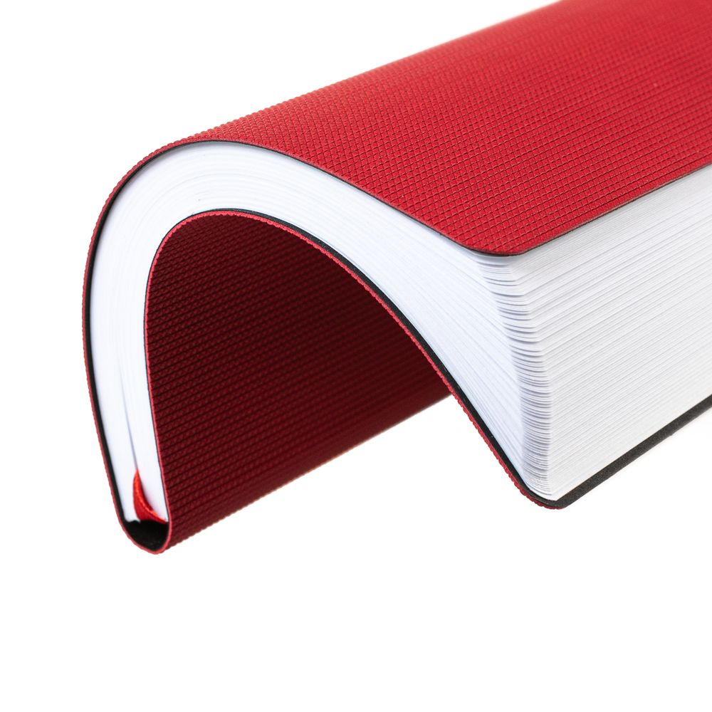 Ежедневник Knit, недатированный, красный / Миниатюра WWW (1000)