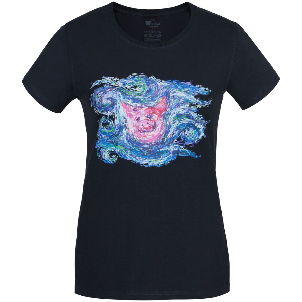 Футболка женская «Ван-Пиг», синяя / Миниатюра WWW (1000)