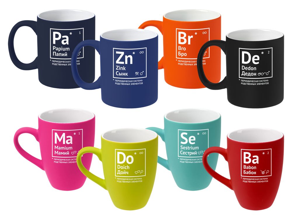 Кружка «Папий» c покрытием софт-тач, темно-синяя / Миниатюра WWW (1000)