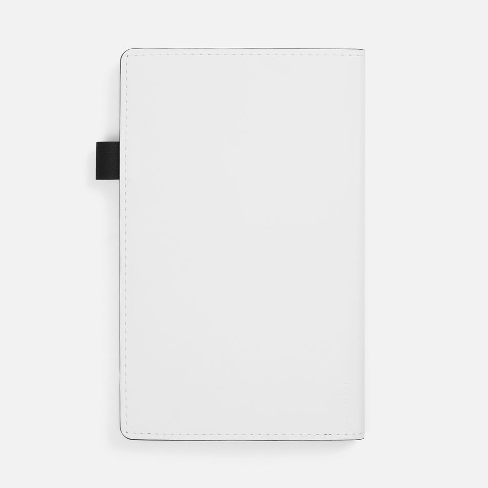 Ежедневник White Shall, недатированный, бело-черный / Миниатюра WWW (1000)