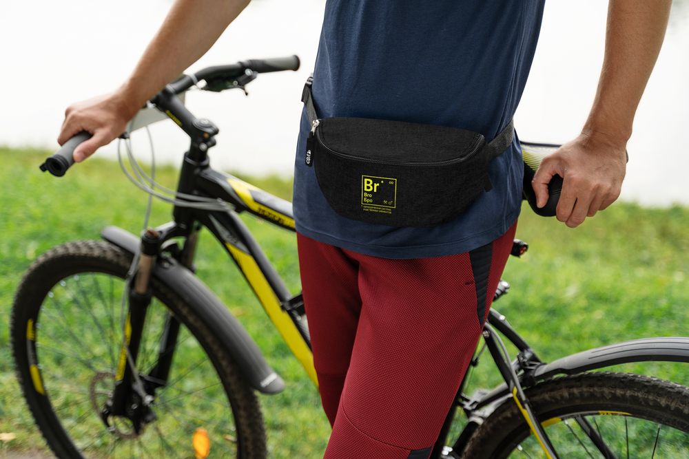 Поясная сумка «Бро», черная / Миниатюра WWW (1000)