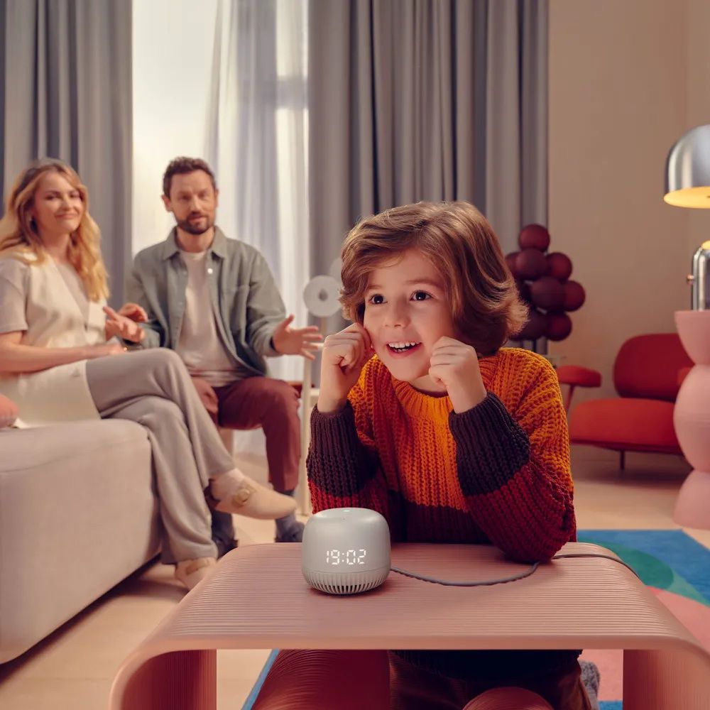 Умная колонка «Капсула Нео» с помощником «Маруся», серая / Миниатюра WWW (1000)