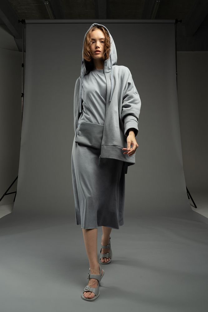 Платье D2, серое / Миниатюра WWW (1000)