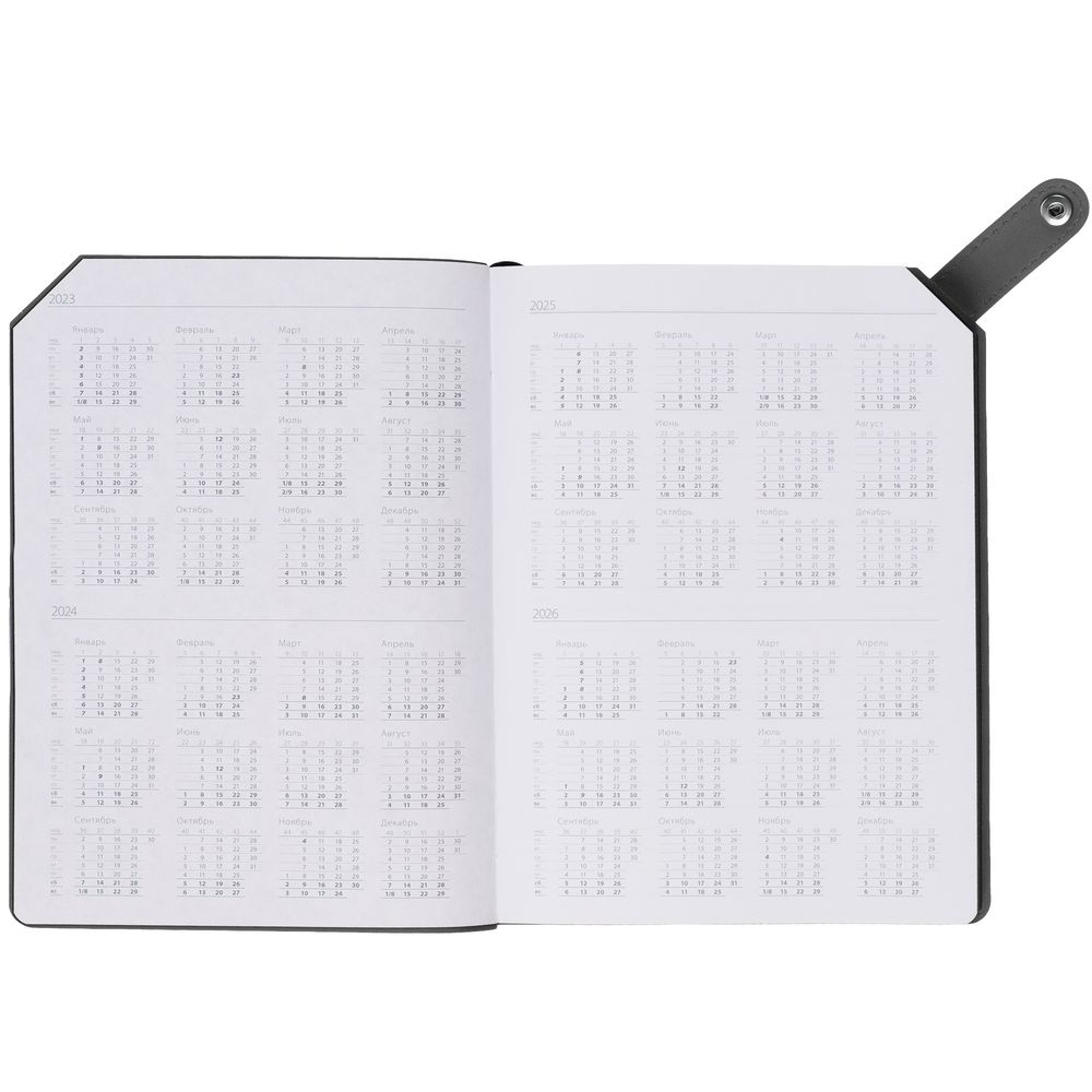 Ежедневник Angle, недатированный, серый / Миниатюра WWW (1000)