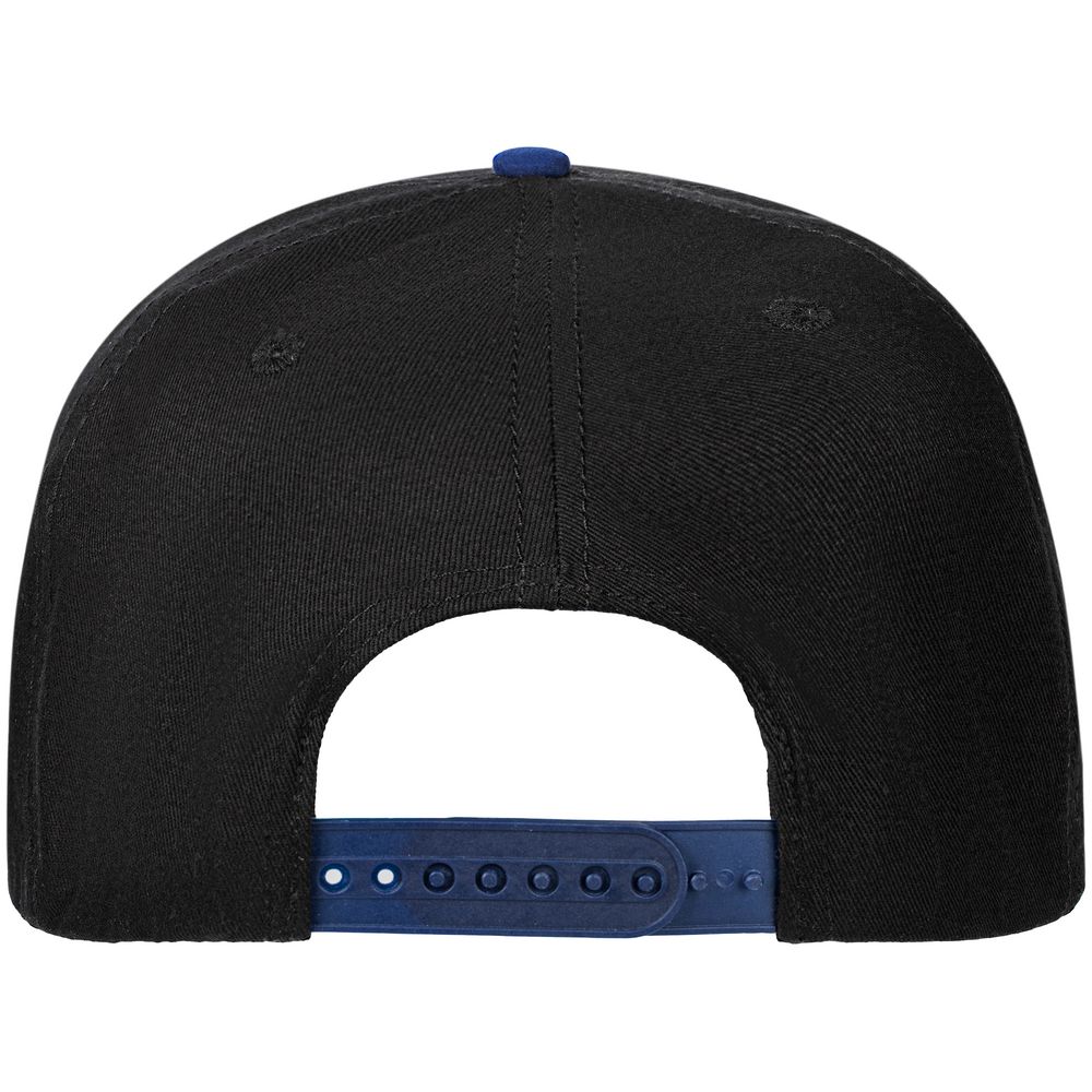 Бейсболка Foreside с прямым козырьком, черная с синим / Миниатюра WWW (1000)