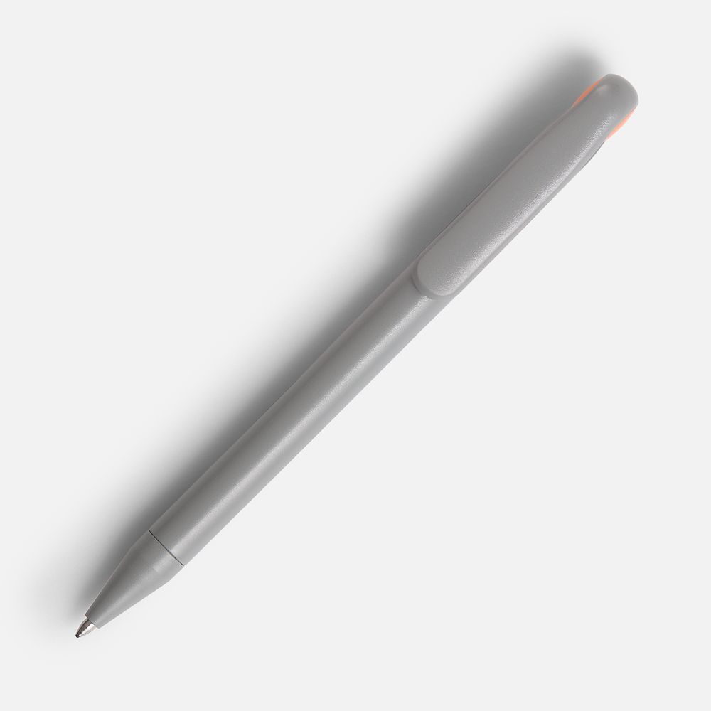 Ручка шариковая Prodir DS1 TMM Dot, серая с оранжевым / Миниатюра WWW (1000)
