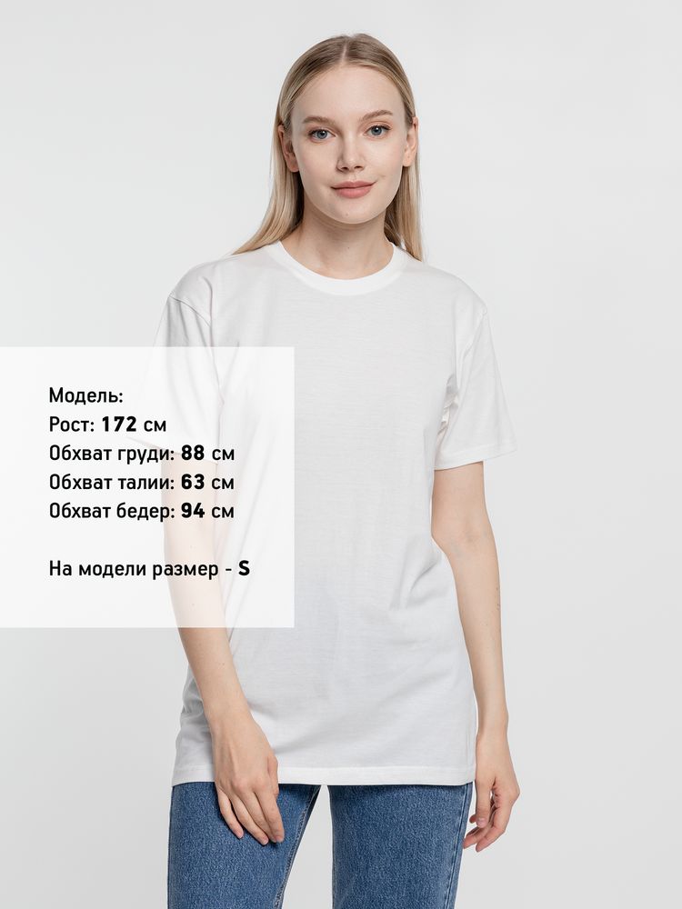 Футболка унисекс T-Bolka 160, белая (теплый оттенок) / Миниатюра WWW (1000)