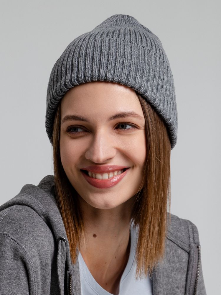 Шапка Stout, серый меланж / Миниатюра WWW (1000)
