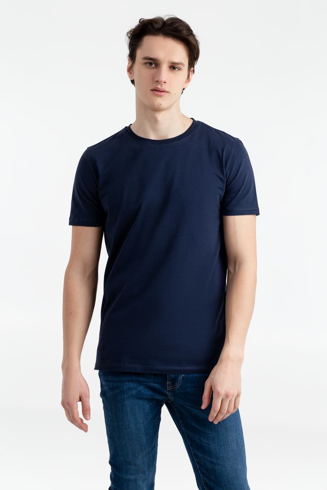Футболка мужская T-bolka Stretch Light, темно-синяя (navy) / Миниатюра WWW (1000)