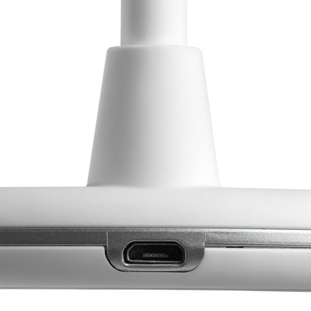 Лампа с колонкой и беспроводной зарядкой lampaTon, белая / Миниатюра WWW (1000)