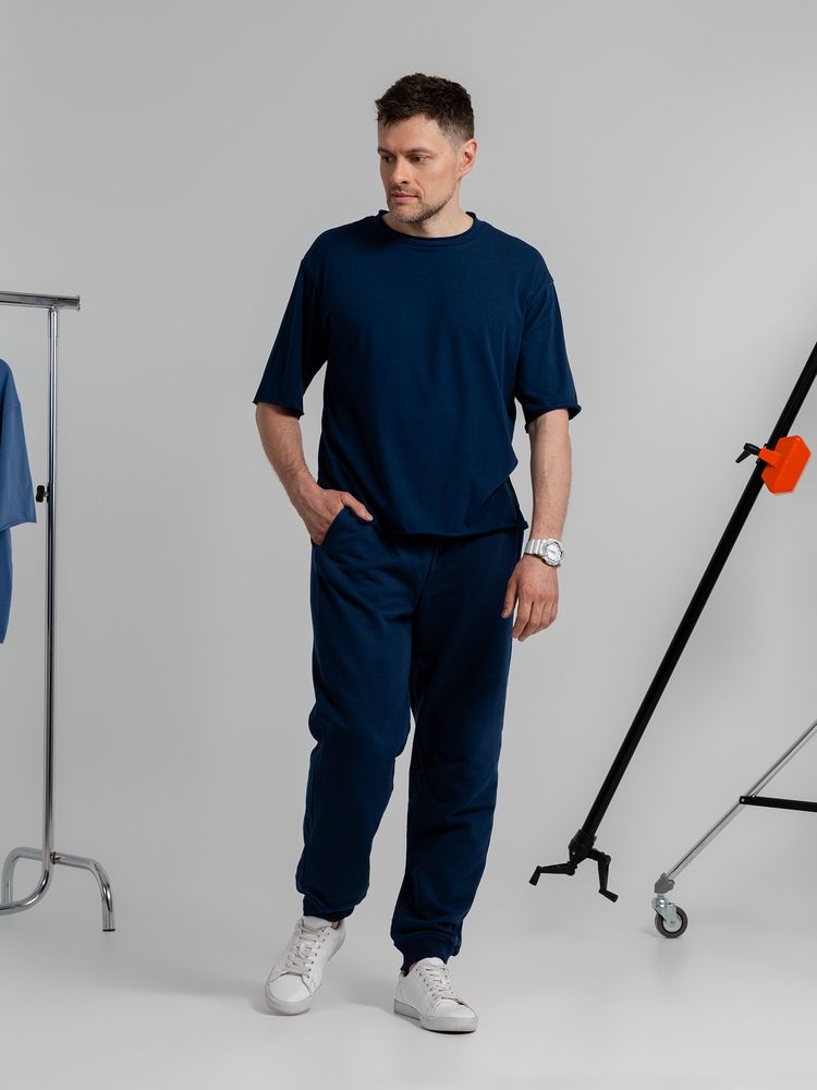 Футболка оверсайз Vozduh 2.0, синяя / Миниатюра WWW (1000)