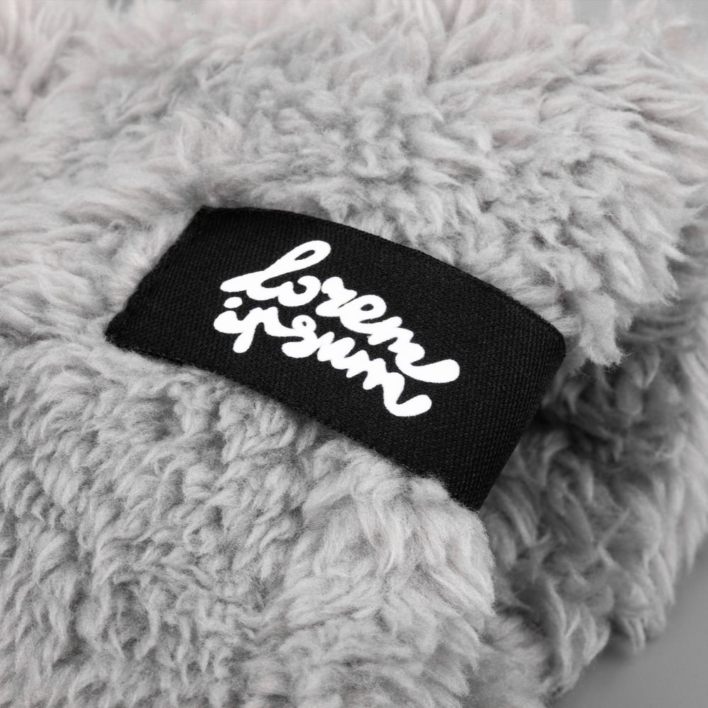 Варежки Flocky, серые / Миниатюра нанесения (1000)