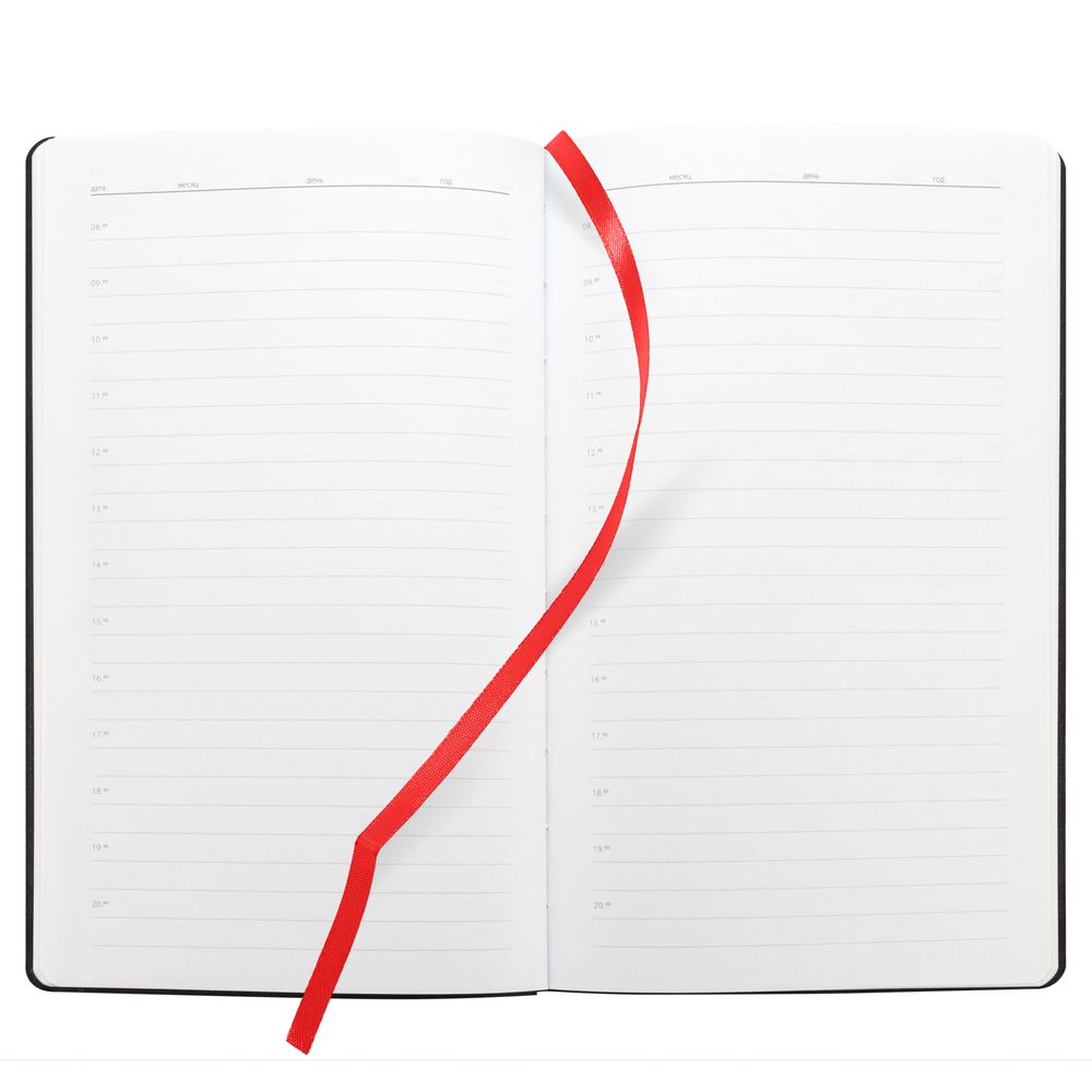 Ежедневник Knit, недатированный, красный / Миниатюра WWW (1000)