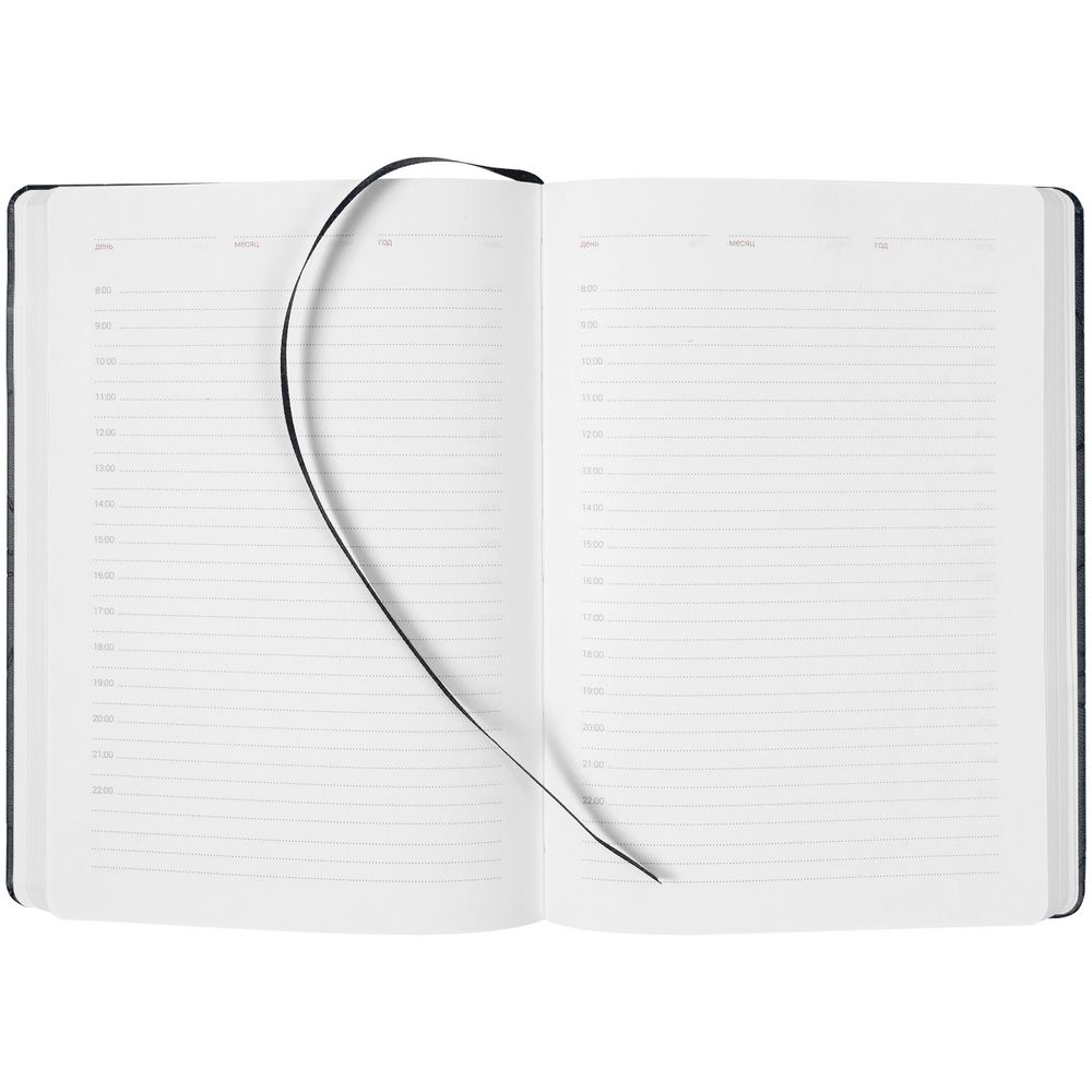 Ежедневник Gems, недатированный, черный / Миниатюра WWW (1000)