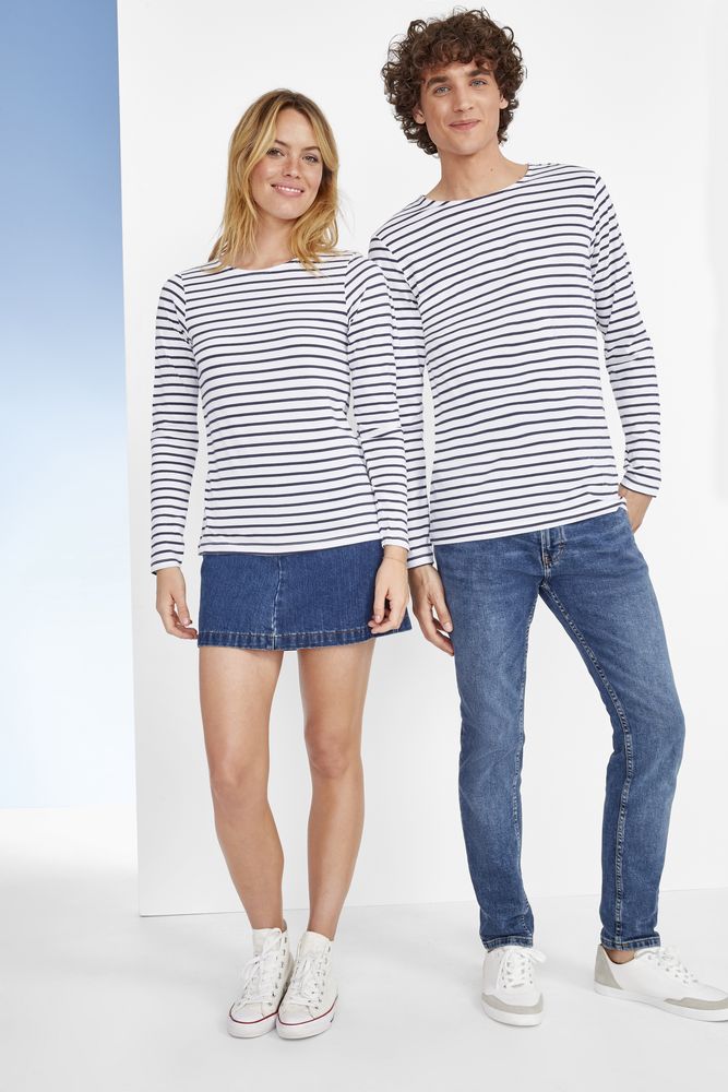 Футболка мужская Marine Men, белая с темно-синим / Миниатюра WWW (1000)