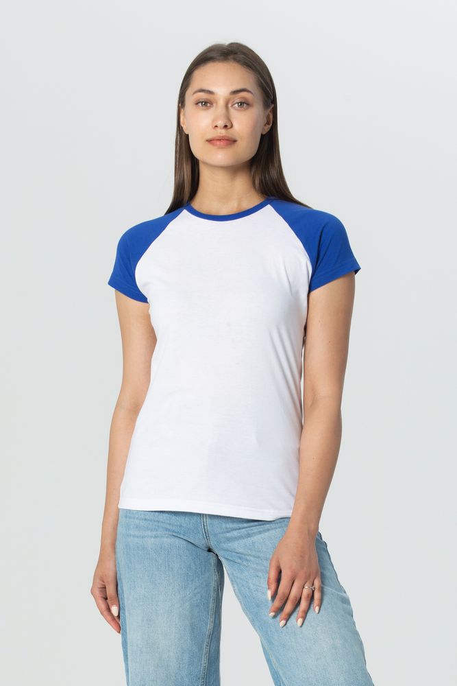 Футболка женская T-bolka Bicolor Lady, белая / Миниатюра WWW (1000)