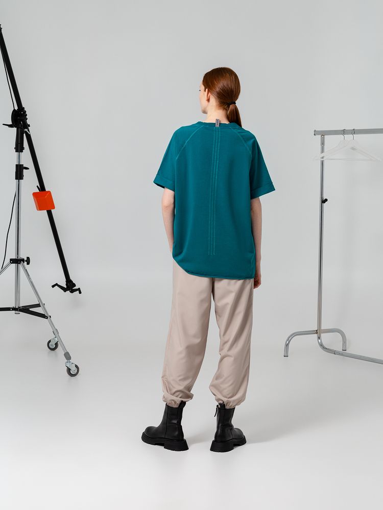 Футболка унисекс Vozduh 1.0, темно-бирюзовая / Миниатюра WWW (1000)