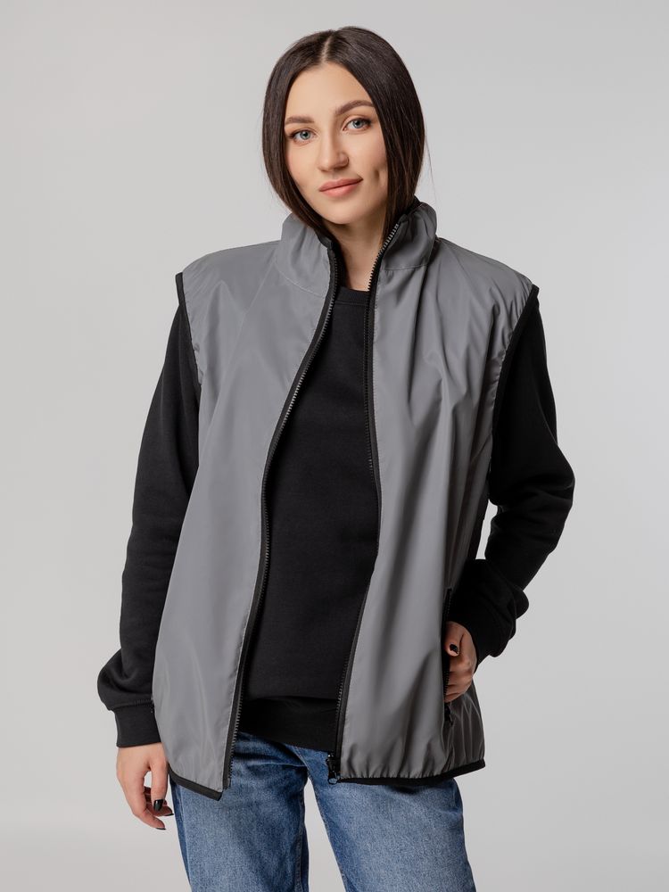 Жилет двусторонний Manifest из светоотражающей ткани, серый / Миниатюра WWW (1000)