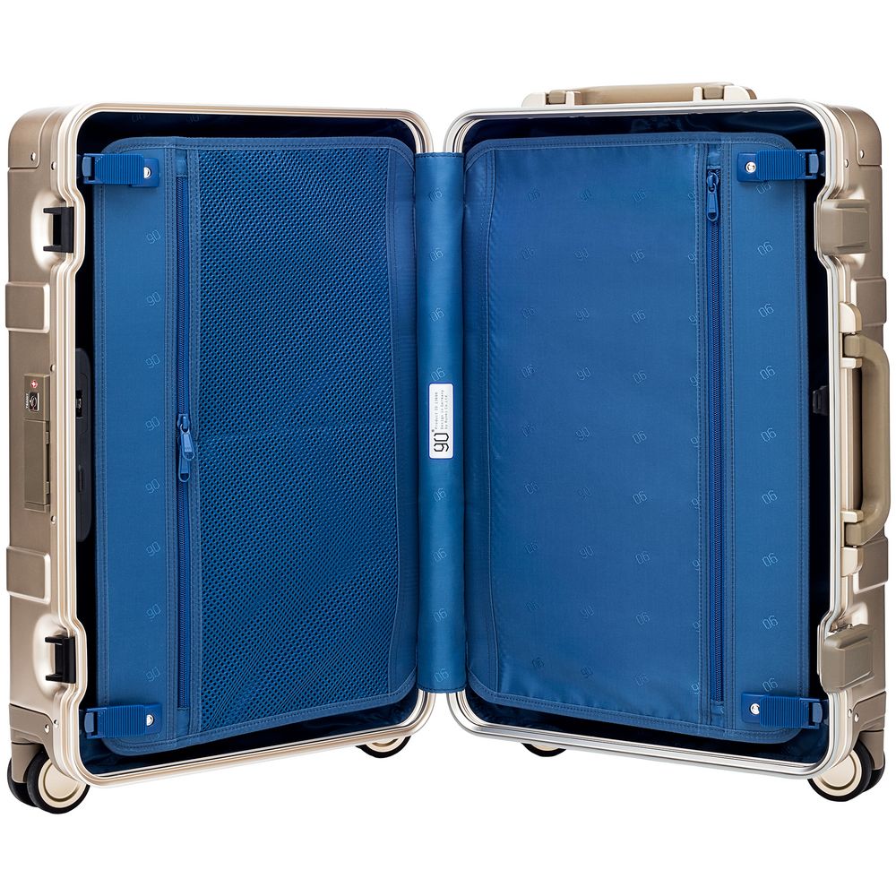 Чемодан Metal Luggage, золотистый / Миниатюра WWW (1000)