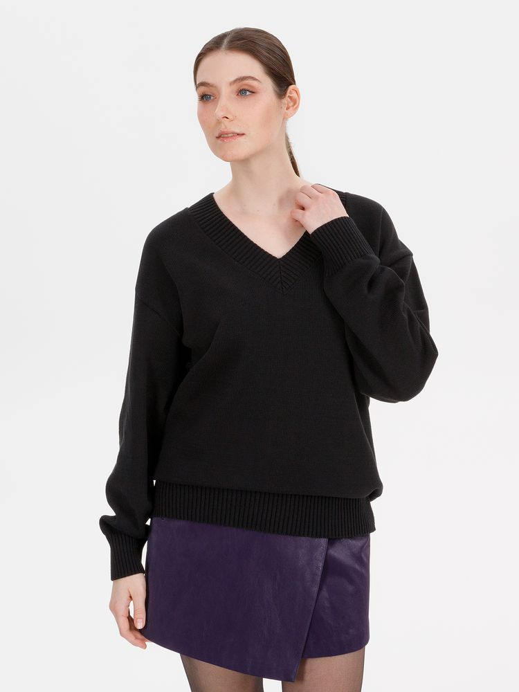 Джемпер Siluetti Stillan, черный / Миниатюра WWW (1000)