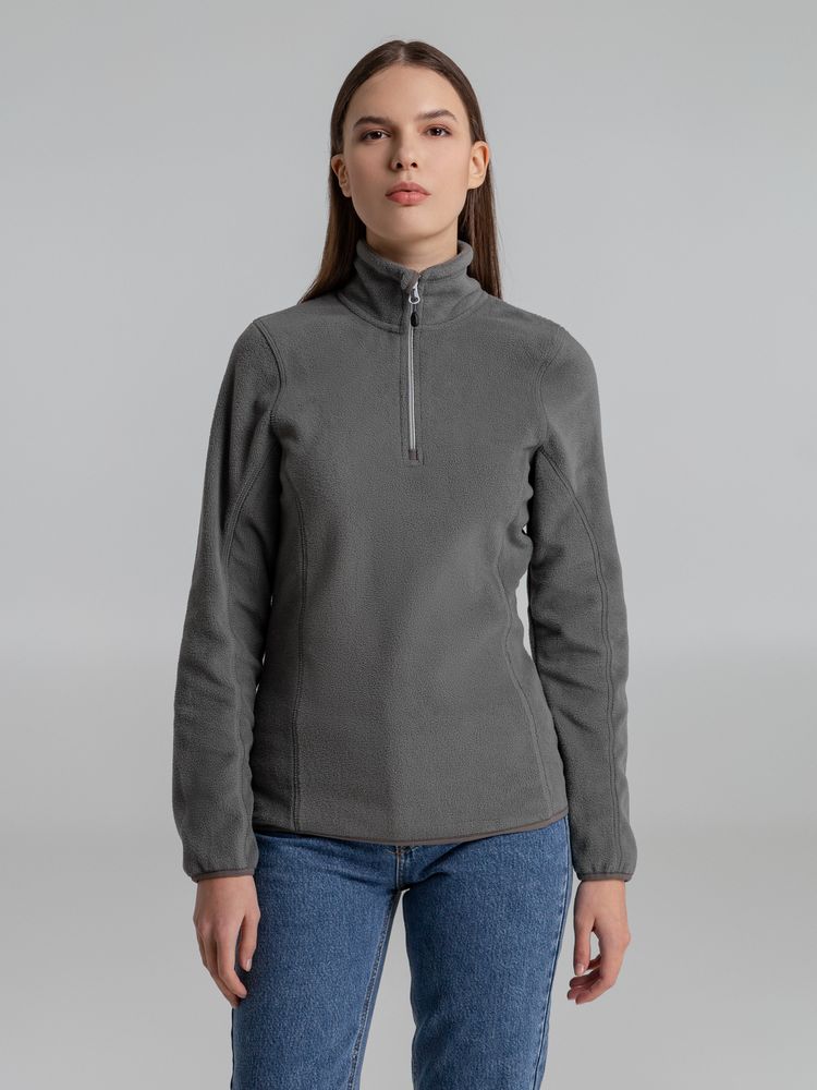 Толстовка флисовая женская Frontflip серая / Миниатюра WWW (1000)