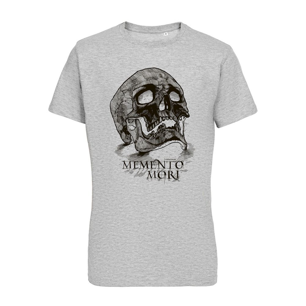 Футболка Memento Mori, серый меланж / Миниатюра WWW (1000)