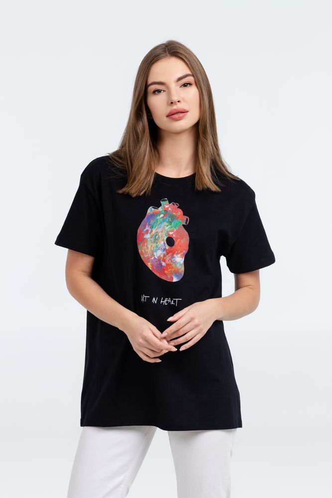 Футболка Art In Heart, черная / Миниатюра WWW (1000)