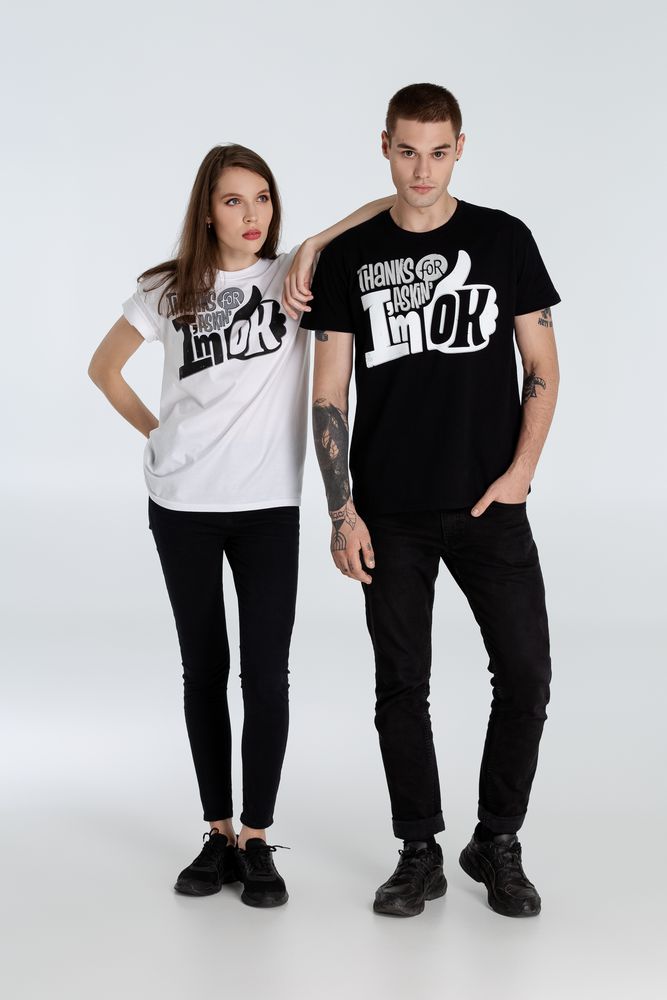 Футболка I'm OK, белая / Миниатюра WWW (1000)