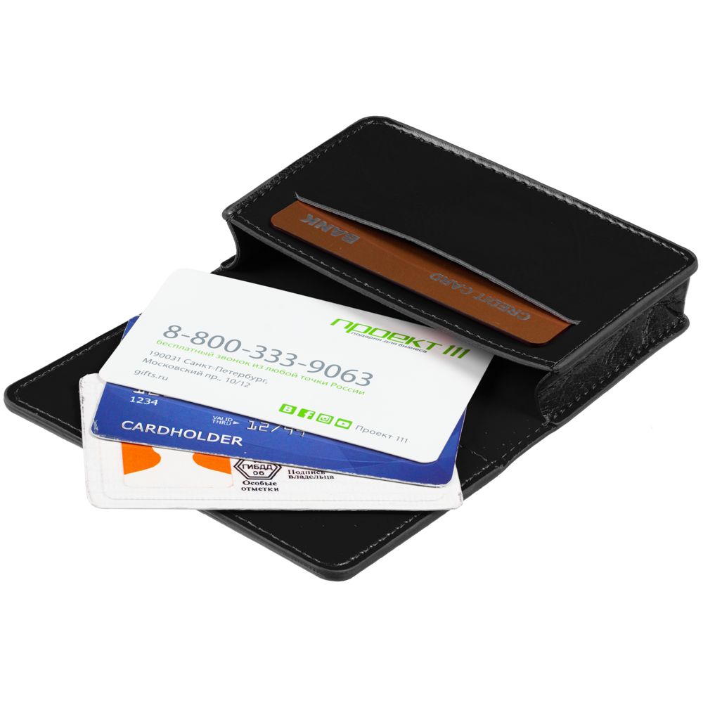 Футляр для визиток Nebraska, черный / Миниатюра (упак) (1000)