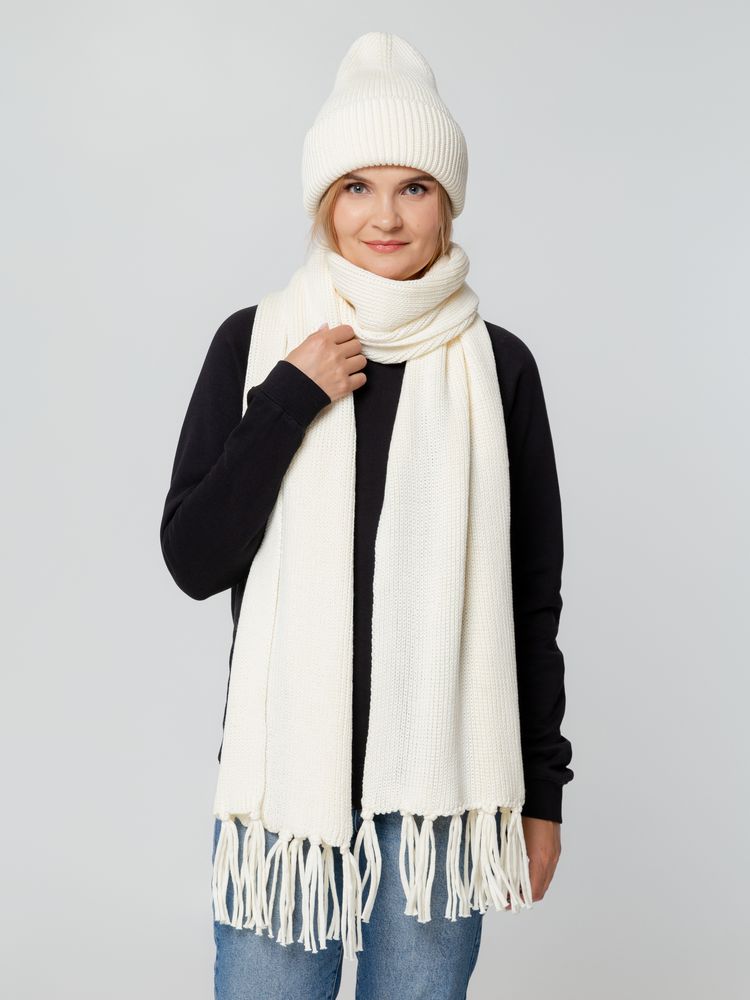 Шарф Flette, молочно-белый / Миниатюра WWW (1000)