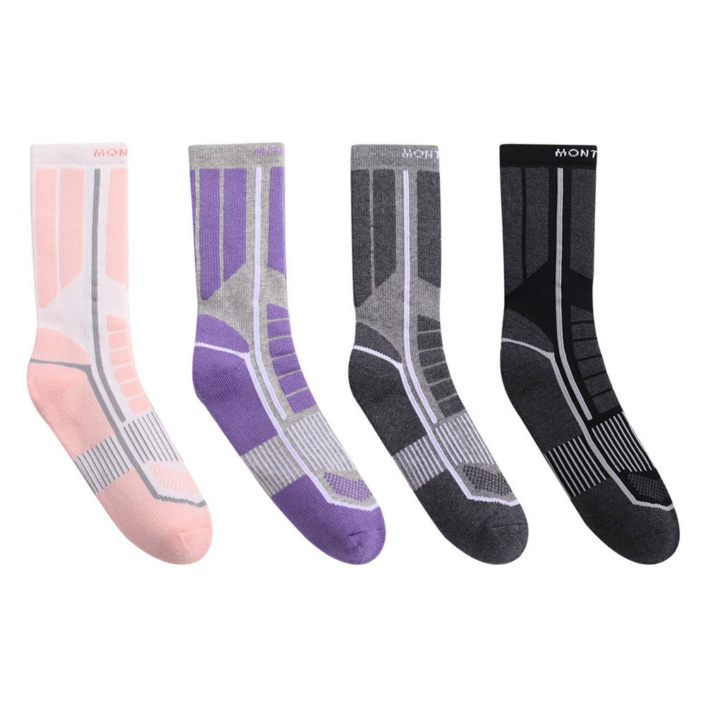 Набор из 2 пар женских термоносков Monterno Sport, серый и розовый / Миниатюра WWW (1000)