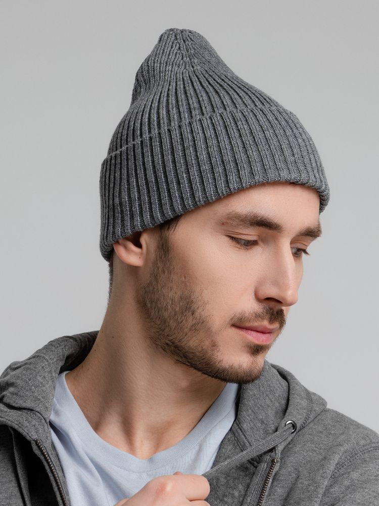 Шапка Stout, серый меланж / Миниатюра WWW (1000)