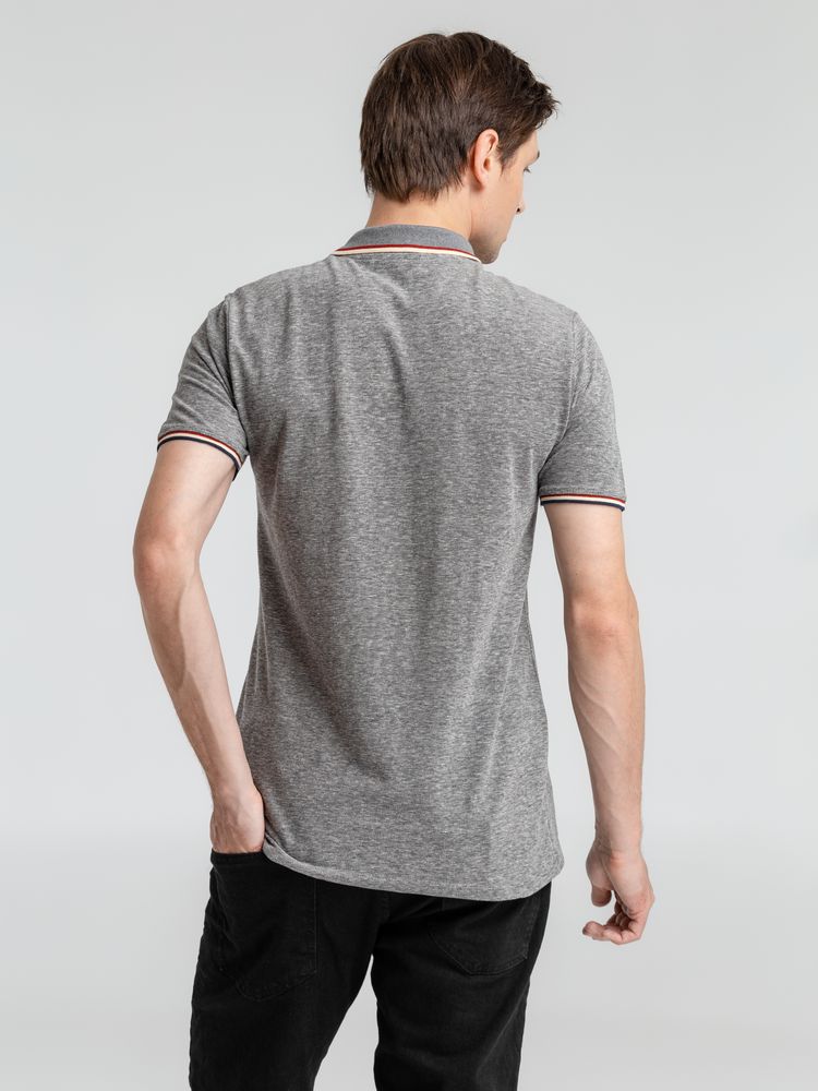 Рубашка поло мужская Paname Men, черный меланж / Миниатюра WWW (1000)